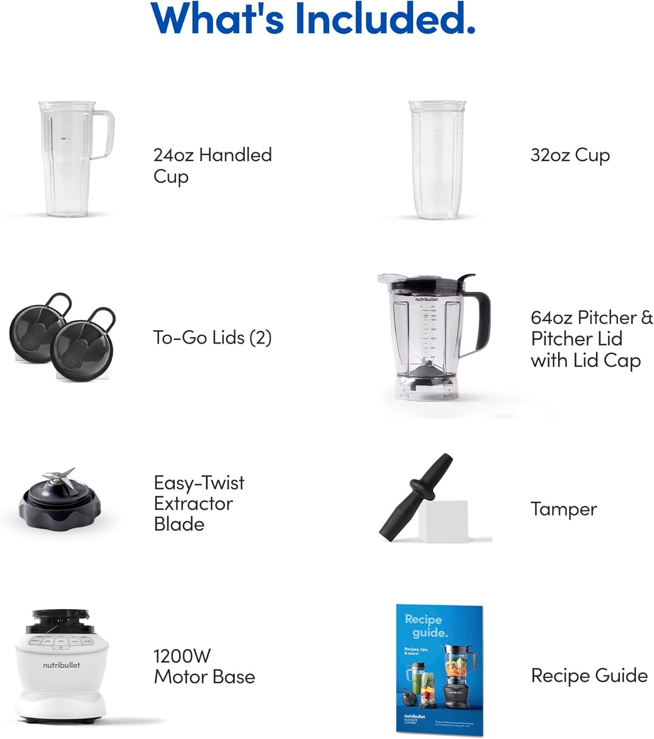nutribullet Full-Size Blender Combo 1200W – NBF50500 - Dark Gray