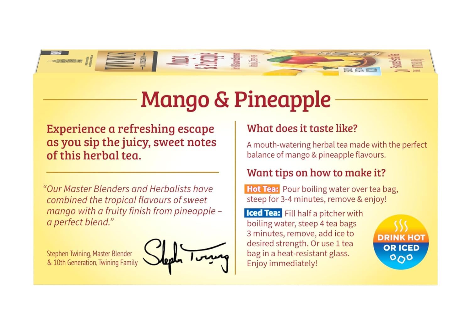 Twinings English Breakfast Black Tea Individually Wrapped Bags, 100 Count (Pack of 1), Smooth, Flavourful, and Robust, Caffeinated, Enjoy Hot or Iced | Packaging May Vary