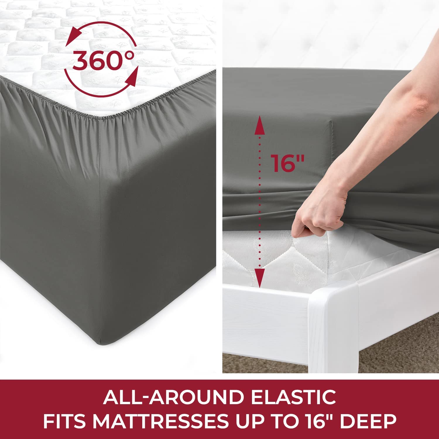 Queen Sheet Sett- 4 Piece