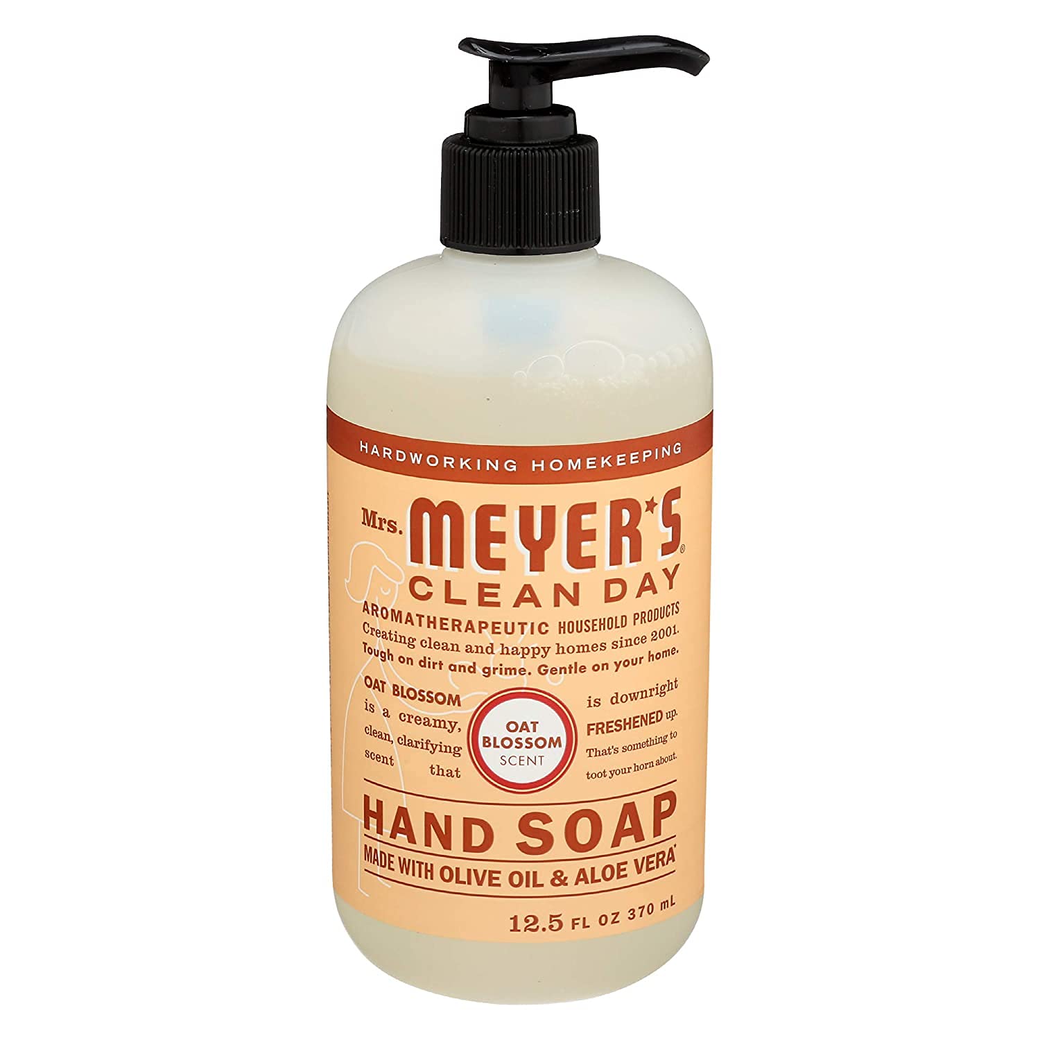 MRS. MEYER'S CLEAN DAY Hand Soap, Made with Essential Oils, Biodegradable Formula, Honeysuckle, 12.5 fl. oz - Pack of 3