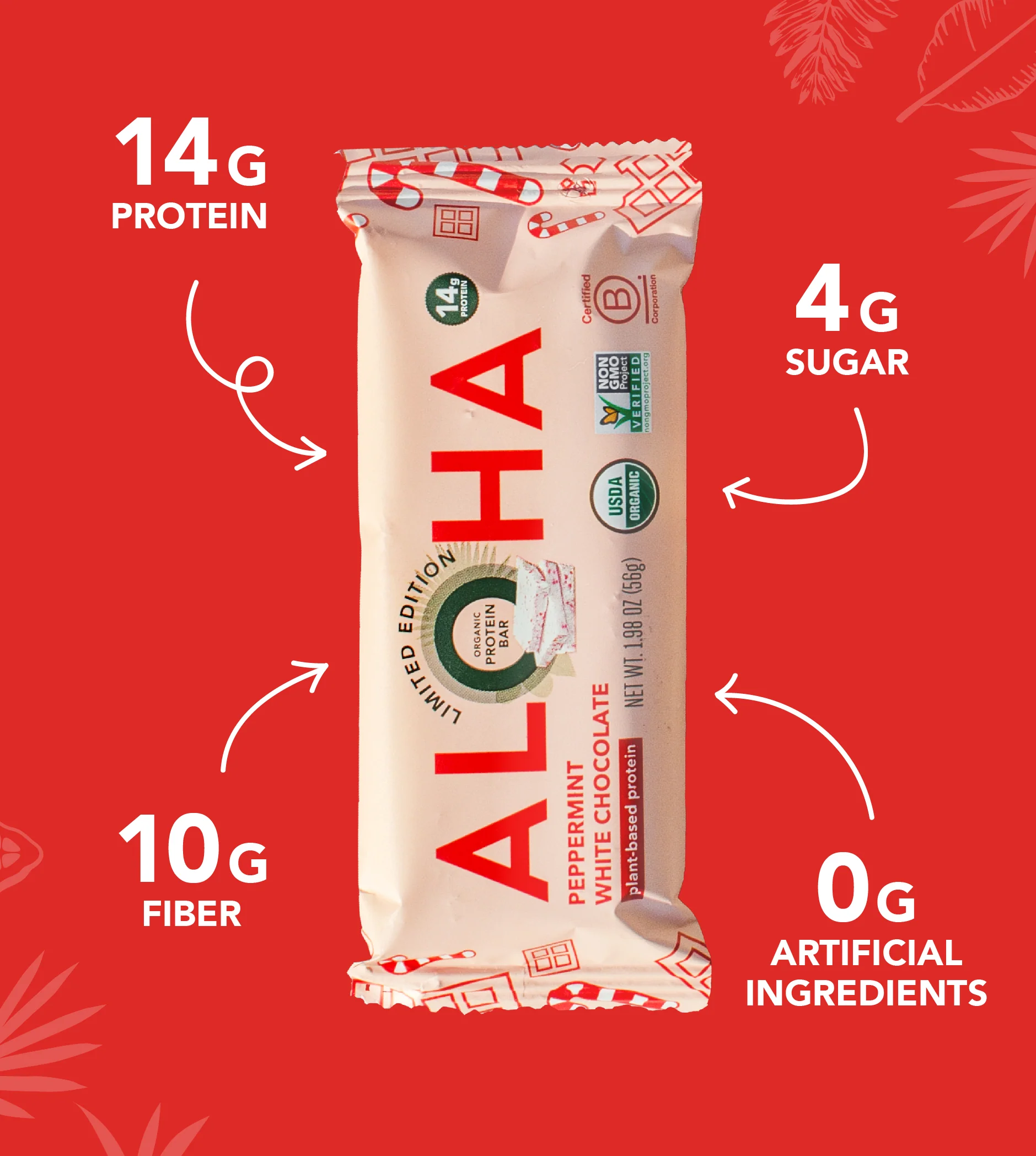 Peppermint White Chocolate Protein Bar
