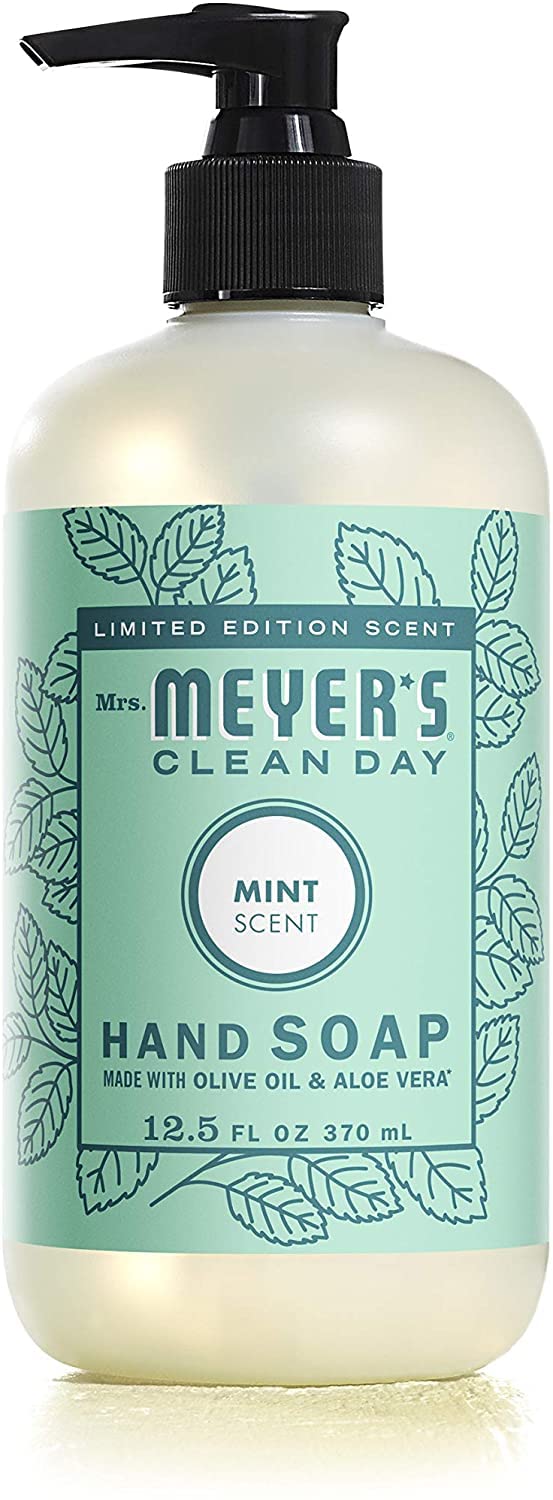 MRS. MEYER'S CLEAN DAY Hand Soap, Made with Essential Oils, Biodegradable Formula, Honeysuckle, 12.5 fl. oz - Pack of 3