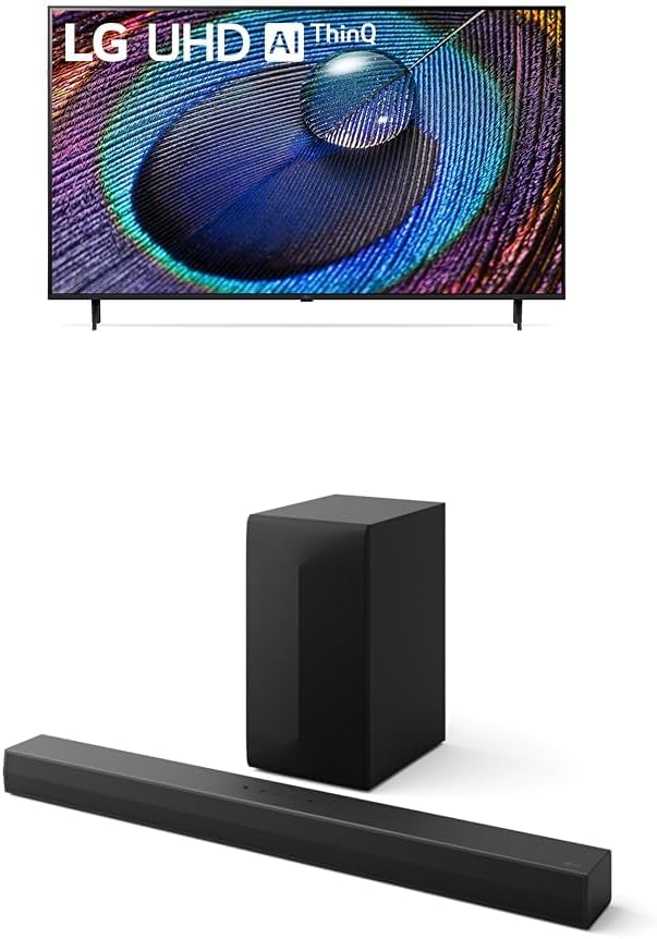 LG 50-Inch Class UR9000 Series Alexa Built-in 4K Smart TV (3840 x 2160),Bluetooth, Wi-Fi, USB, Ethernet, HDMI 60Hz Refresh Rate, AI-Powered 4K,Black
