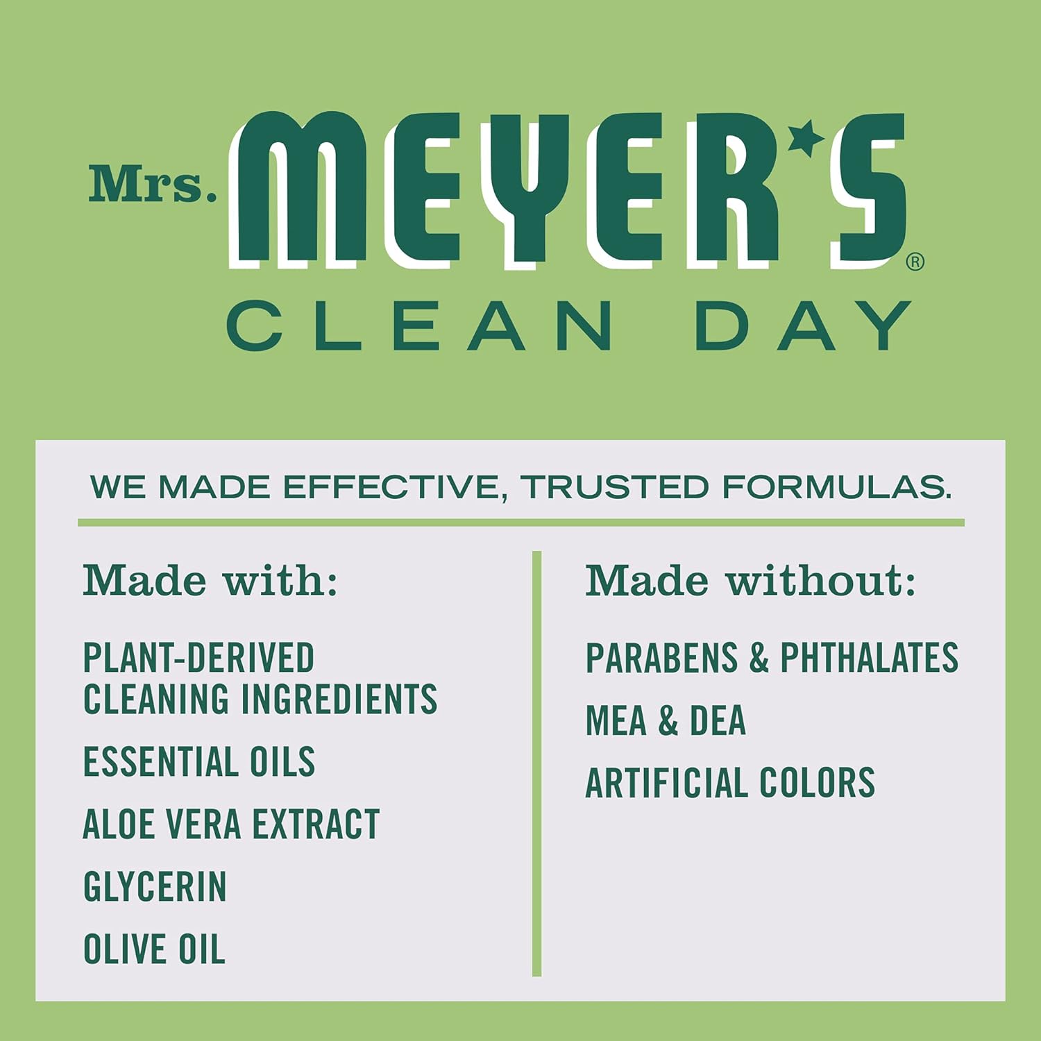MRS. MEYER'S CLEAN DAY Hand Soap, Made with Essential Oils, Biodegradable Formula, Honeysuckle, 12.5 fl. oz - Pack of 3