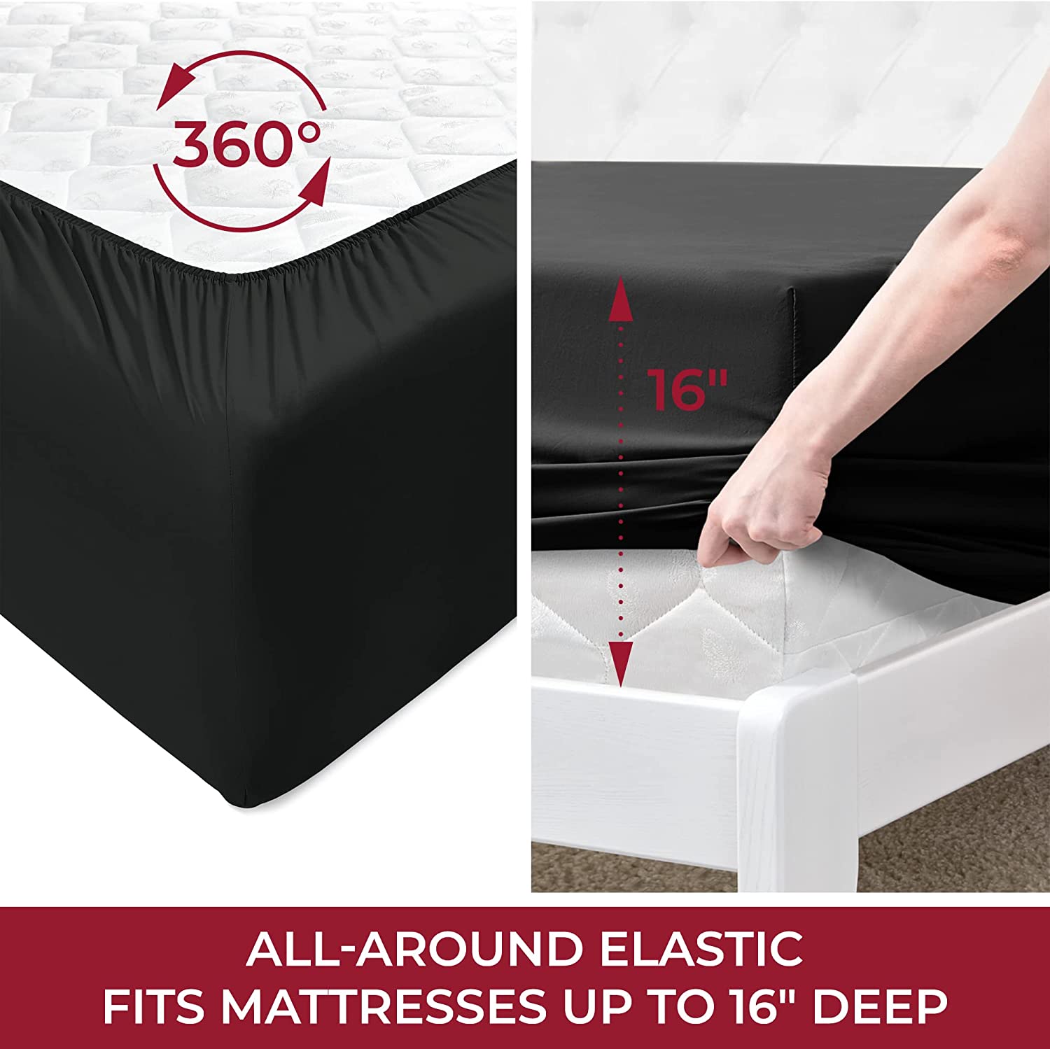 Queen Sheet Sett- 4 Piece