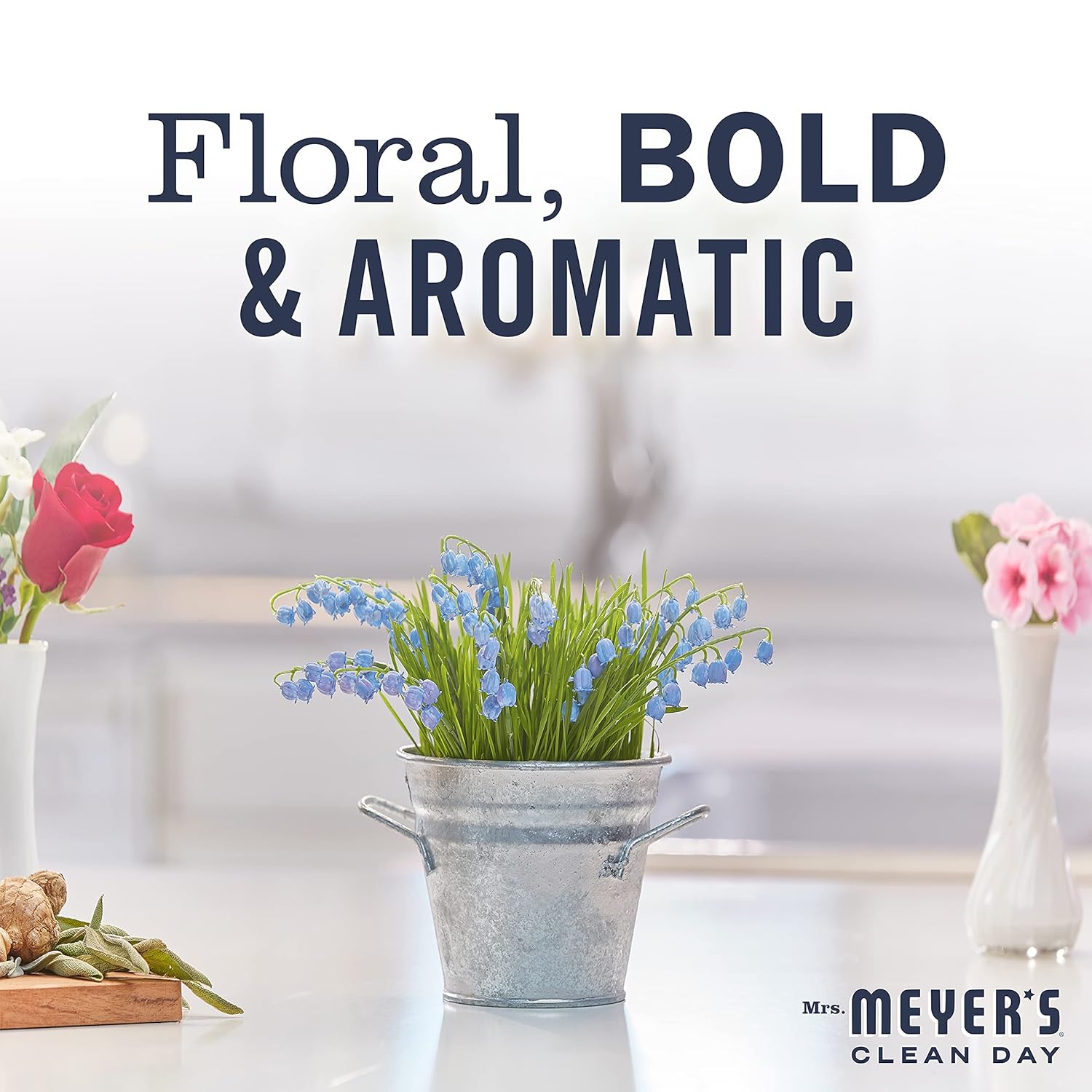 MRS. MEYER'S CLEAN DAY Hand Soap, Made with Essential Oils, Biodegradable Formula, Honeysuckle, 12.5 fl. oz - Pack of 3