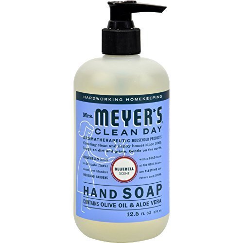 MRS. MEYER'S CLEAN DAY Hand Soap, Made with Essential Oils, Biodegradable Formula, Honeysuckle, 12.5 fl. oz - Pack of 3