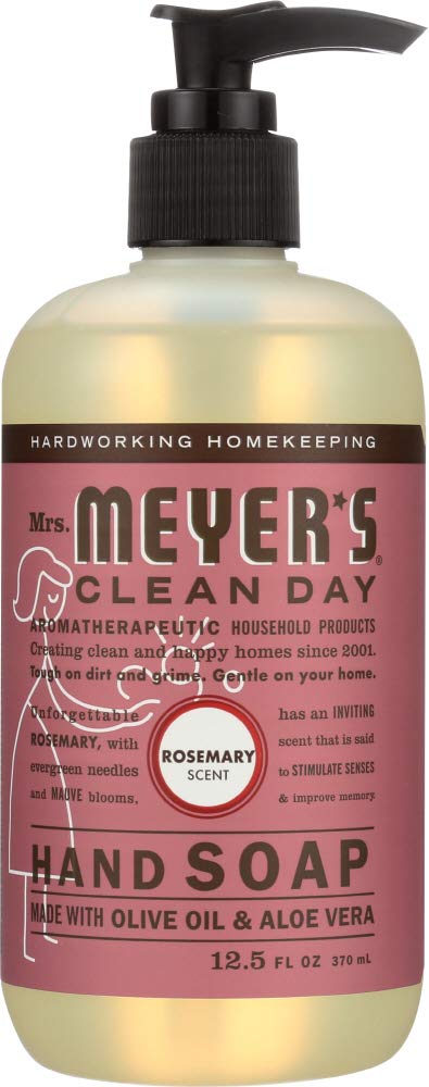 MRS. MEYER'S CLEAN DAY Hand Soap, Made with Essential Oils, Biodegradable Formula, Honeysuckle, 12.5 fl. oz - Pack of 3