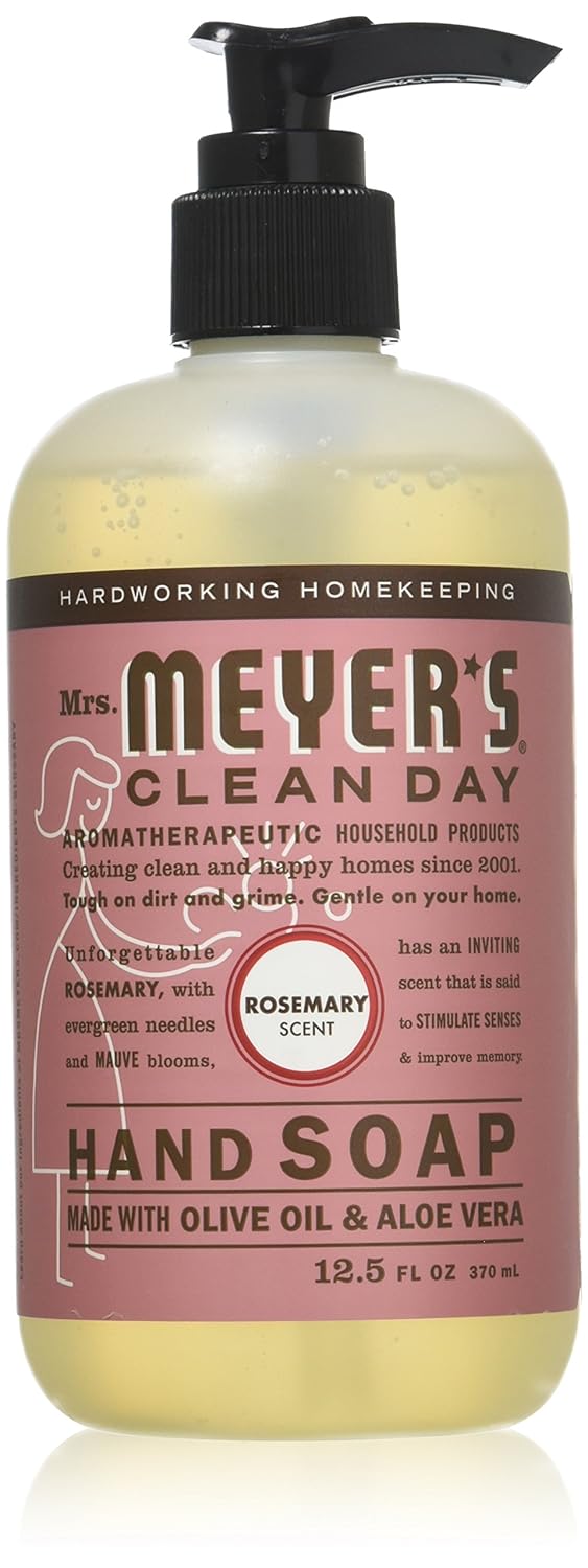MRS. MEYER'S CLEAN DAY Hand Soap, Made with Essential Oils, Biodegradable Formula, Honeysuckle, 12.5 fl. oz - Pack of 3