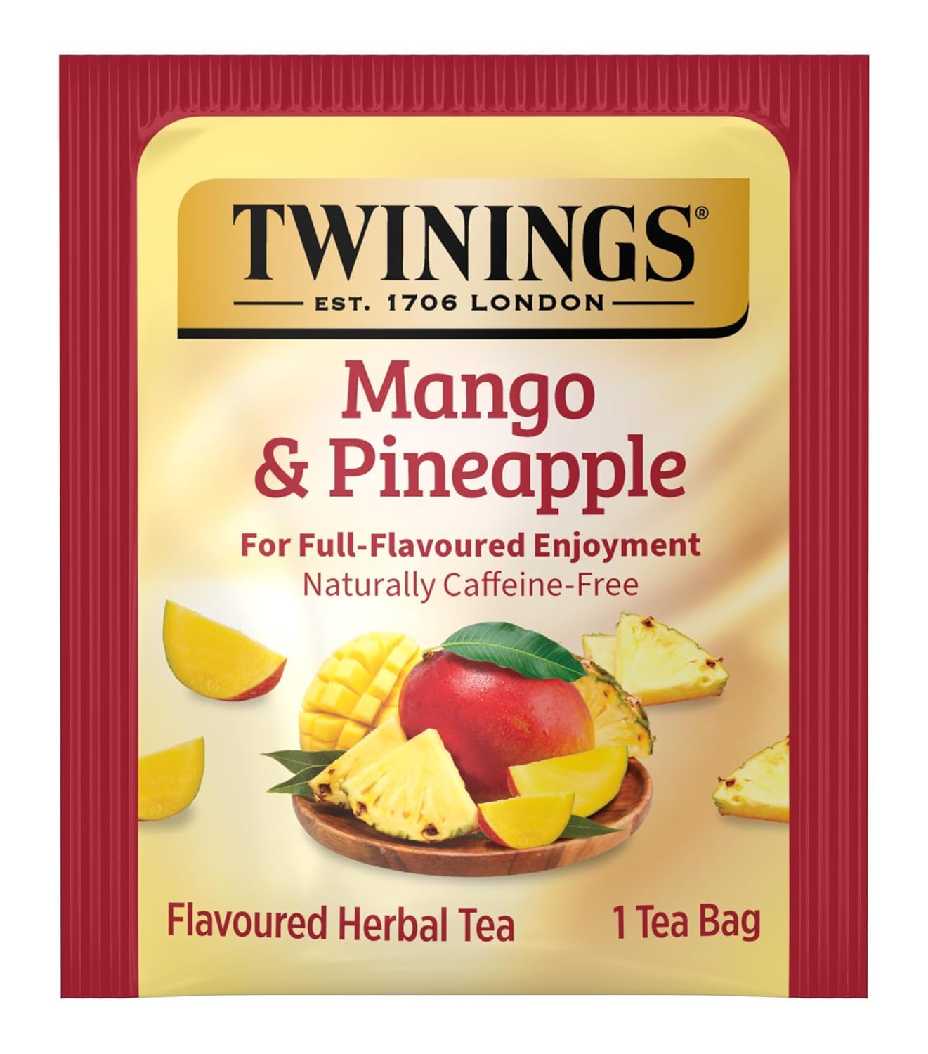 Twinings English Breakfast Black Tea Individually Wrapped Bags, 100 Count (Pack of 1), Smooth, Flavourful, and Robust, Caffeinated, Enjoy Hot or Iced | Packaging May Vary