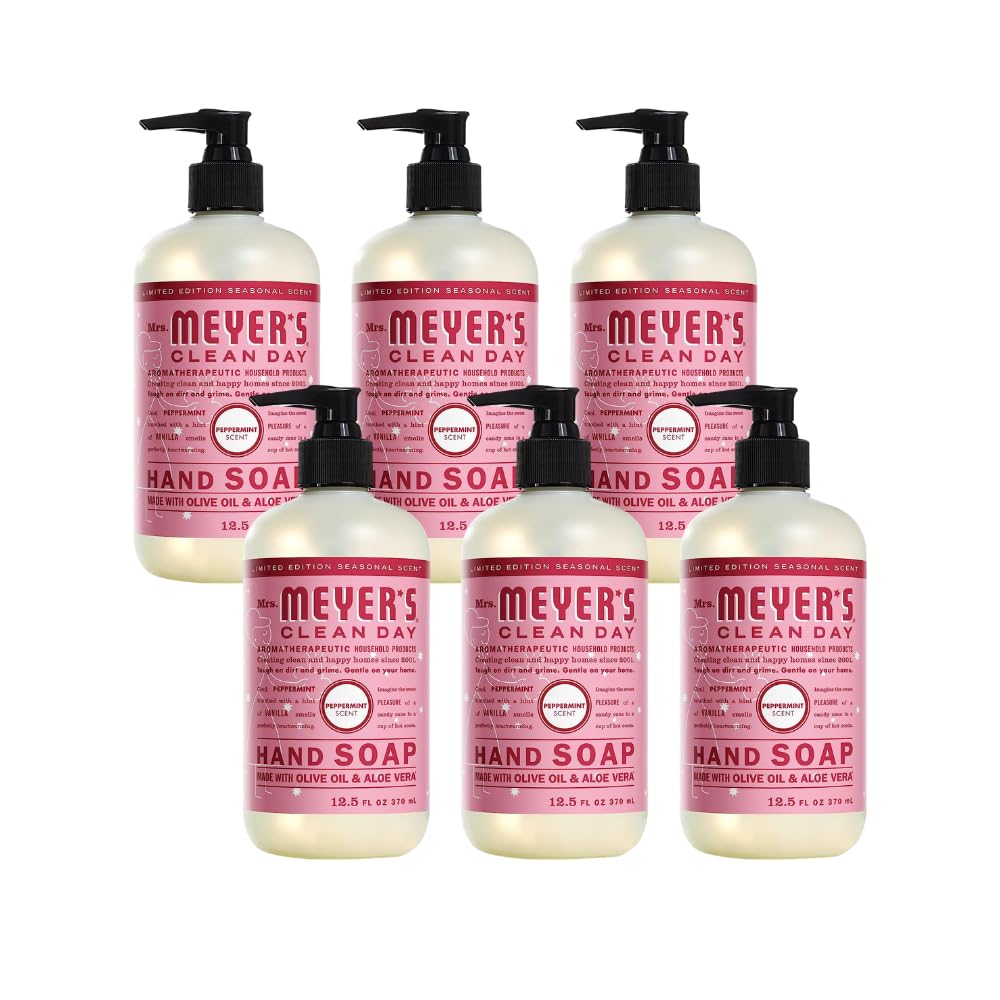 MRS. MEYER'S CLEAN DAY Hand Soap, Made with Essential Oils, Biodegradable Formula, Honeysuckle, 12.5 fl. oz - Pack of 3