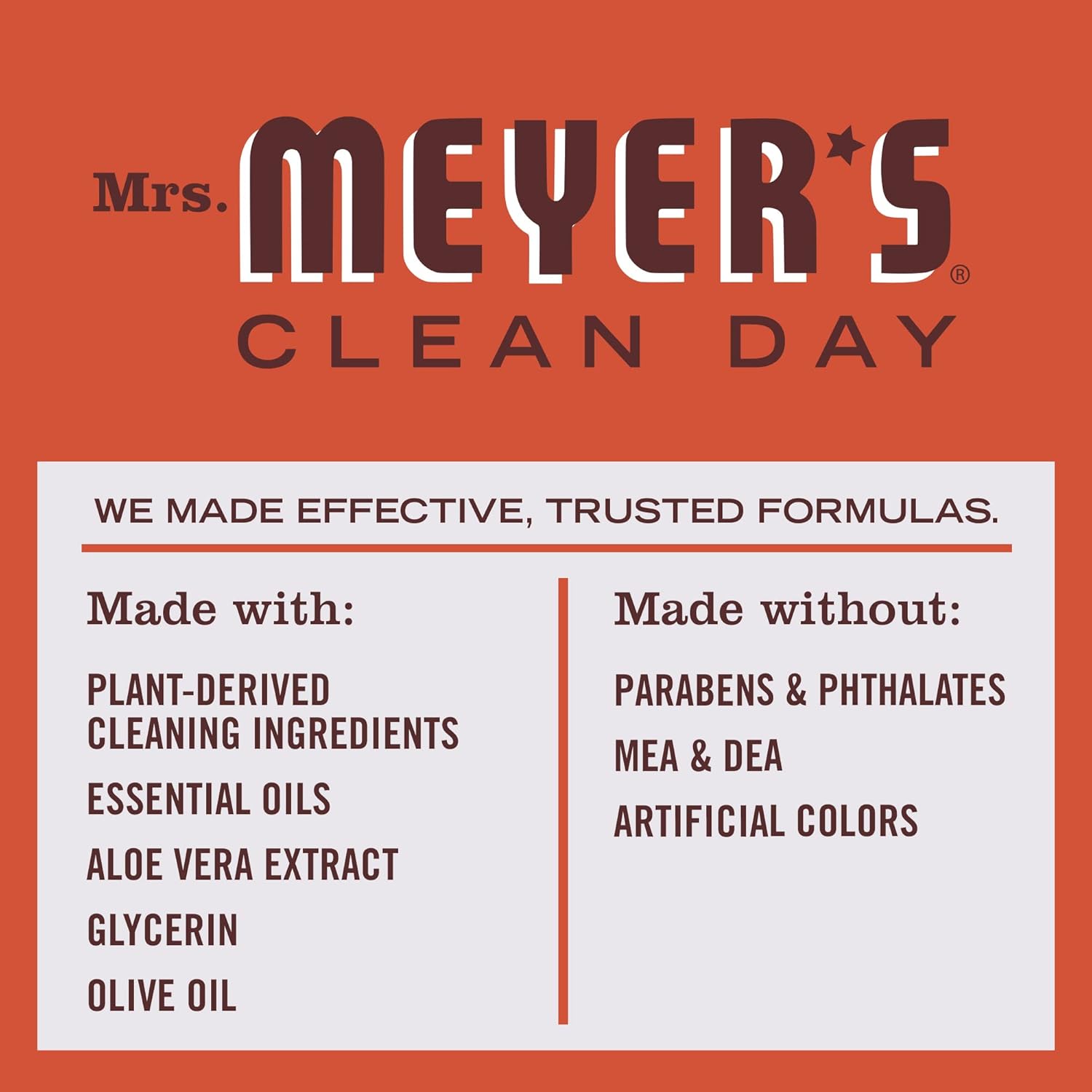 MRS. MEYER'S CLEAN DAY Hand Soap, Made with Essential Oils, Biodegradable Formula, Honeysuckle, 12.5 fl. oz - Pack of 3