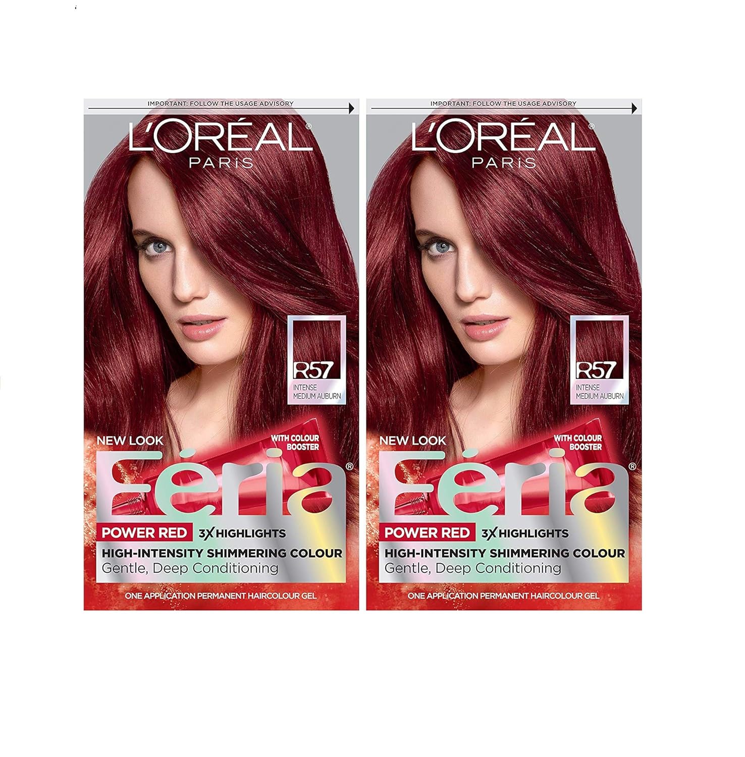 L'Oreal Paris Feria Hyper Platinum Advanced Lightening System Hair Bleach, Lifts Up To 8 Levels, Includes Anti Brass Purple Conditioner, 1 Hair Dye Kit