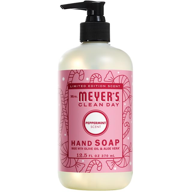 MRS. MEYER'S CLEAN DAY Hand Soap, Made with Essential Oils, Biodegradable Formula, Honeysuckle, 12.5 fl. oz - Pack of 3