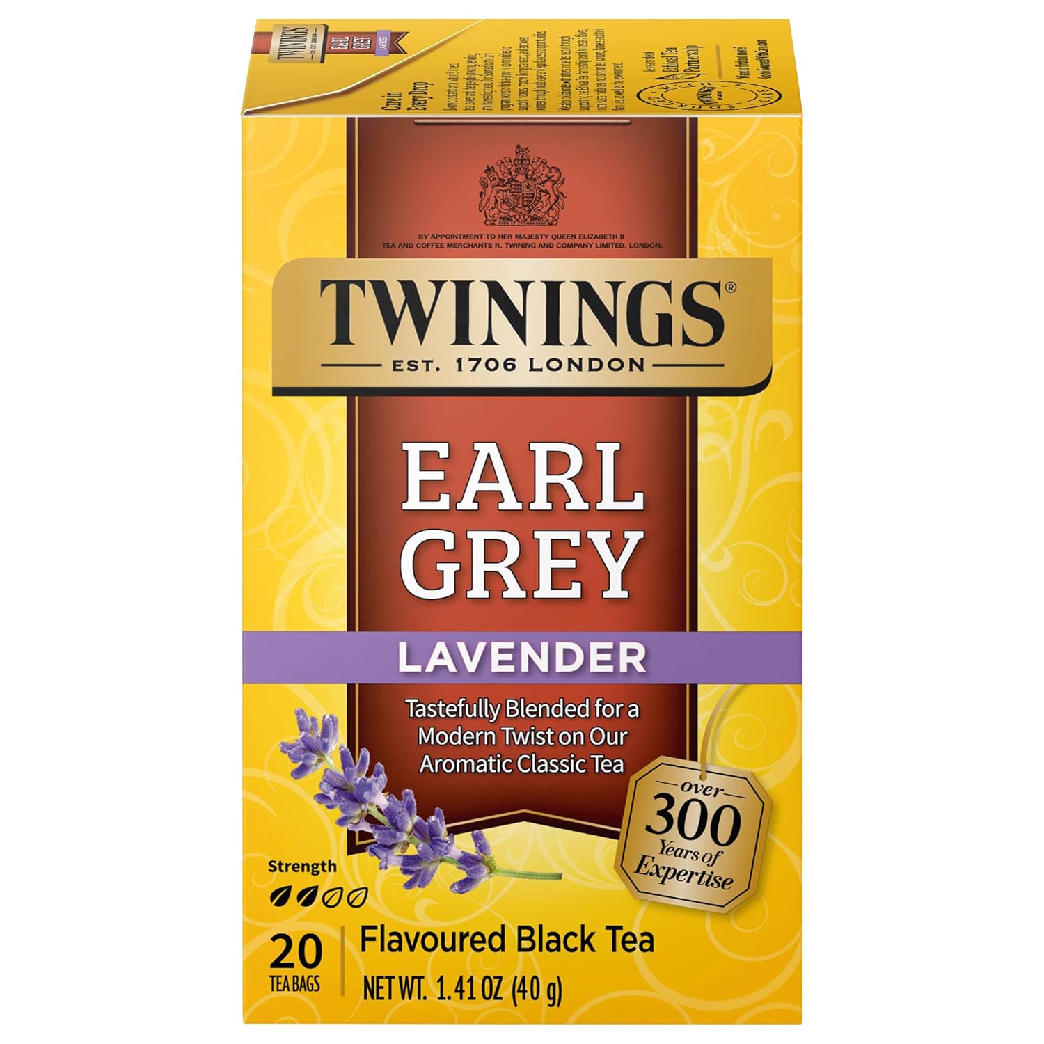 Twinings English Breakfast Black Tea Individually Wrapped Bags, 100 Count (Pack of 1), Smooth, Flavourful, and Robust, Caffeinated, Enjoy Hot or Iced | Packaging May Vary