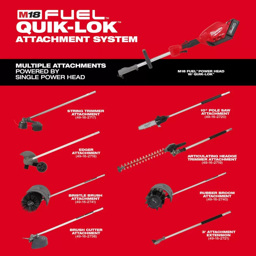 Milwaukee 49-16-2718 M18 FUEL 18V 8-Inch QUIK-LOK Edger Attachment