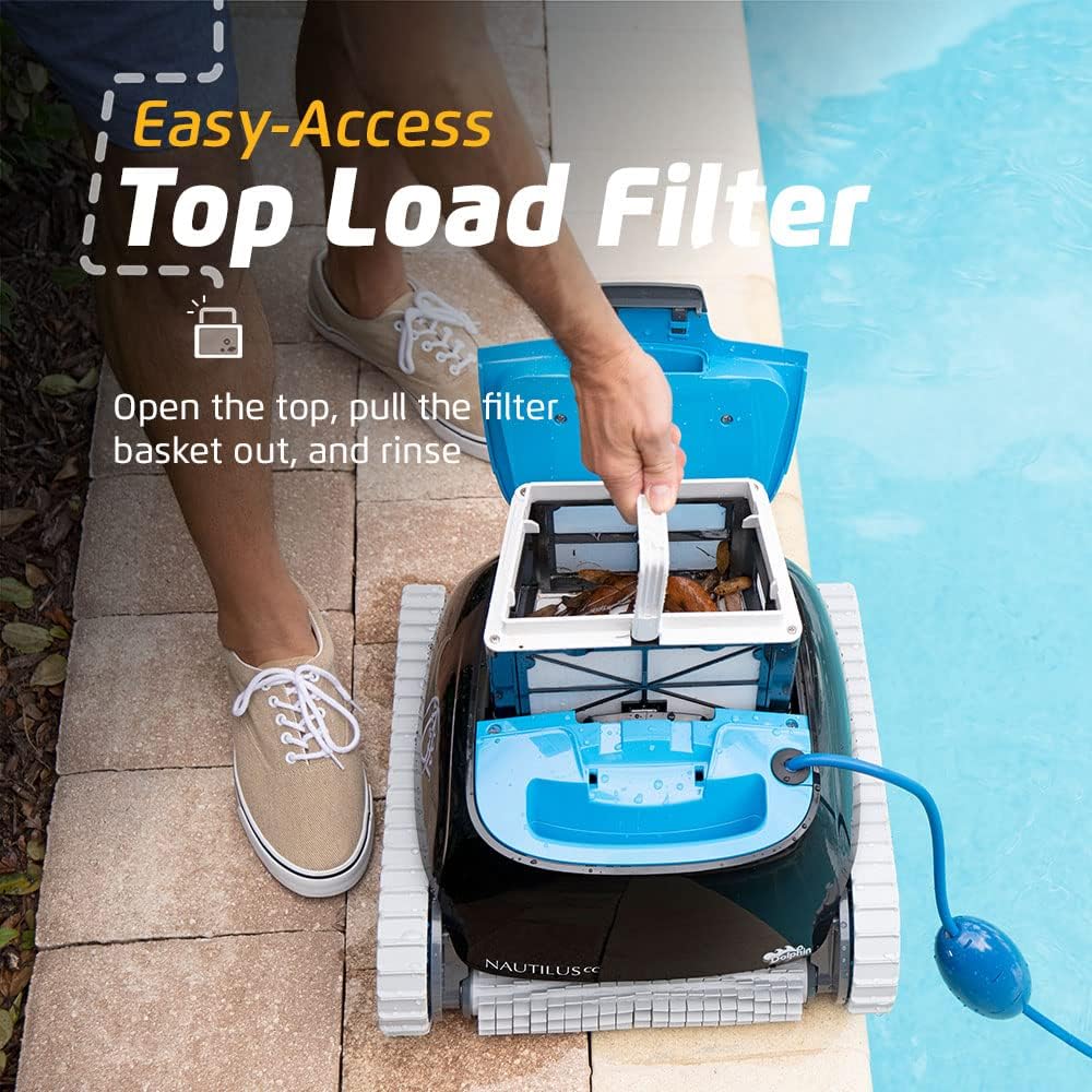 Dolphin Nautilus CC Automatic Robotic Pool Vacuum Cleaner Wall Climbing Scrubber Brush