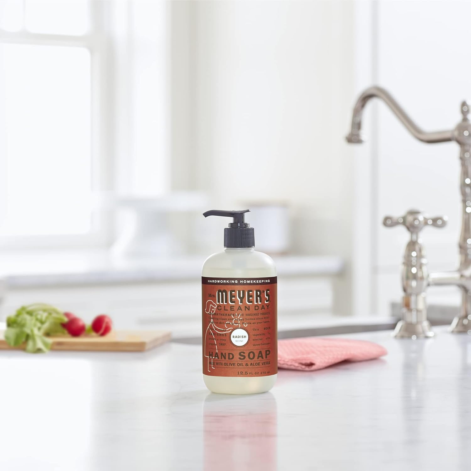 MRS. MEYER'S CLEAN DAY Hand Soap, Made with Essential Oils, Biodegradable Formula, Honeysuckle, 12.5 fl. oz - Pack of 3