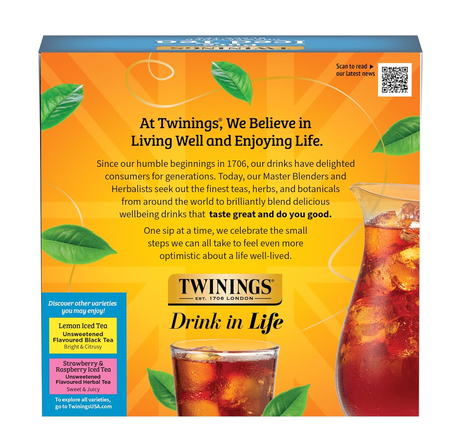 Twinings English Breakfast Black Tea Individually Wrapped Bags, 100 Count (Pack of 1), Smooth, Flavourful, and Robust, Caffeinated, Enjoy Hot or Iced | Packaging May Vary
