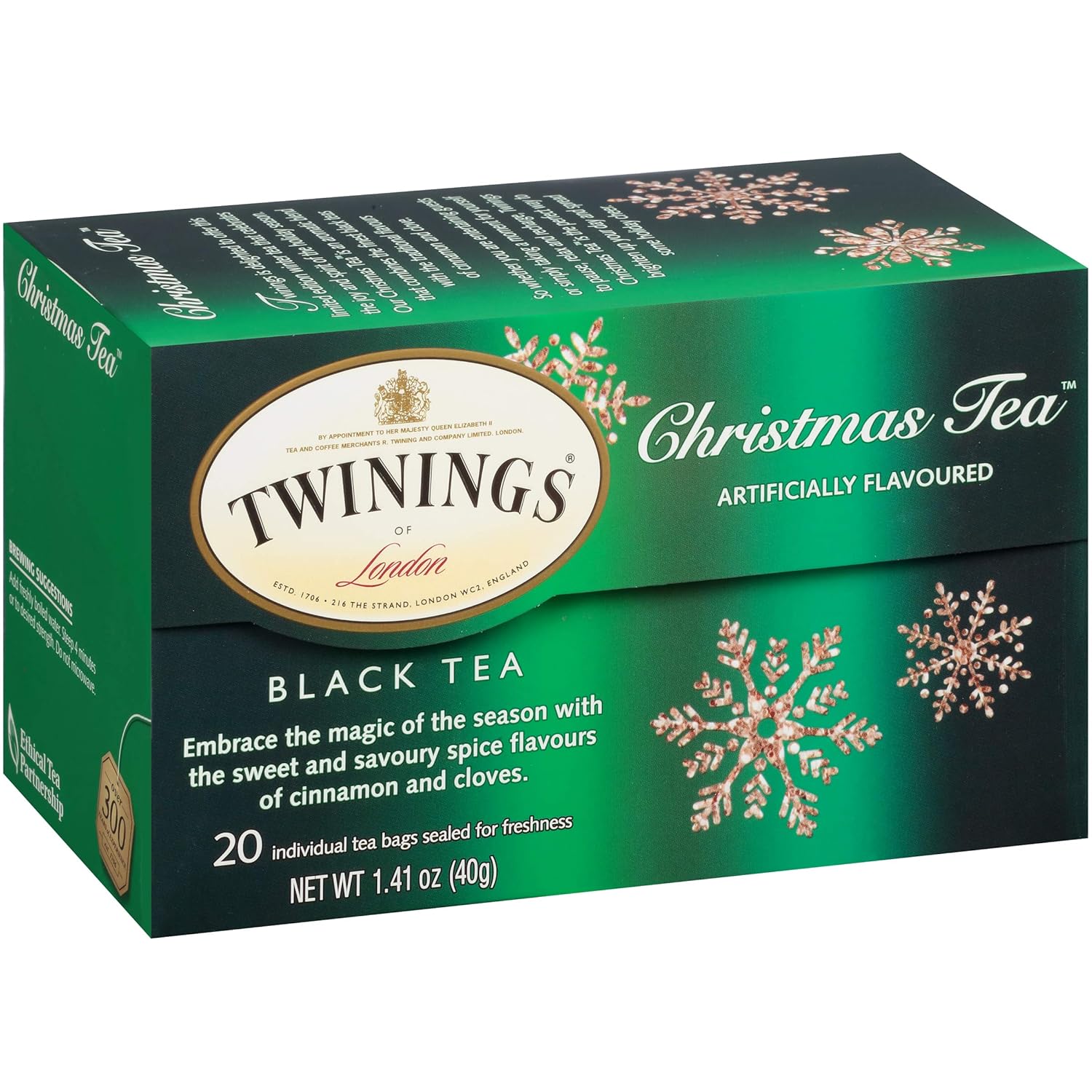 Twinings English Breakfast Black Tea Individually Wrapped Bags, 100 Count (Pack of 1), Smooth, Flavourful, and Robust, Caffeinated, Enjoy Hot or Iced | Packaging May Vary