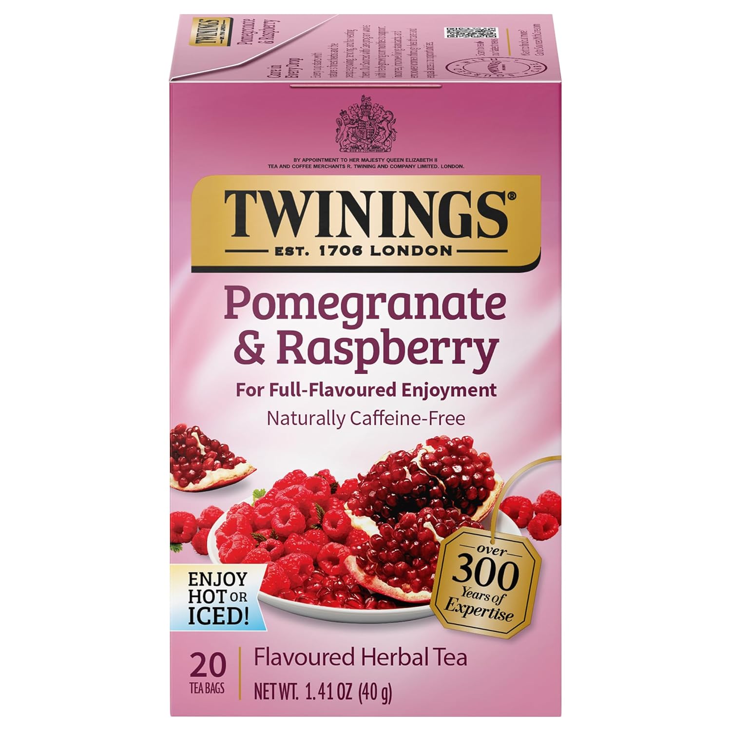 Twinings English Breakfast Black Tea Individually Wrapped Bags, 100 Count (Pack of 1), Smooth, Flavourful, and Robust, Caffeinated, Enjoy Hot or Iced | Packaging May Vary