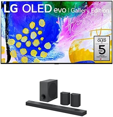 LG 97-Inch Class OLED evo Gallery Edition G2 Series Alexa Built-in 4K Smart TV, 120Hz Refresh Rate, AI-Powered, Dolby Vision IQ and Atmos, WiSA Ready, Cloud Gaming (OLED97G2PUA, 2022)