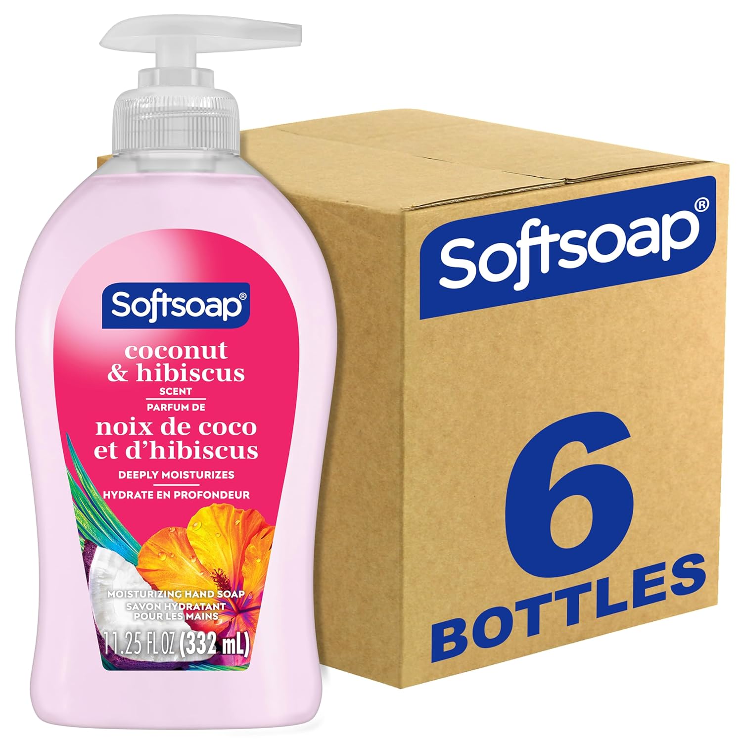 Softsoap Antibacterial Liquid Hand Soap, Fresh Citrus Scent Hand Soap, 11.25 Ounce, 6 Pack