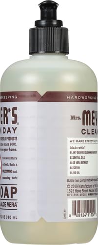 MRS. MEYER'S CLEAN DAY Hand Soap, Made with Essential Oils, Biodegradable Formula, Honeysuckle, 12.5 fl. oz - Pack of 3