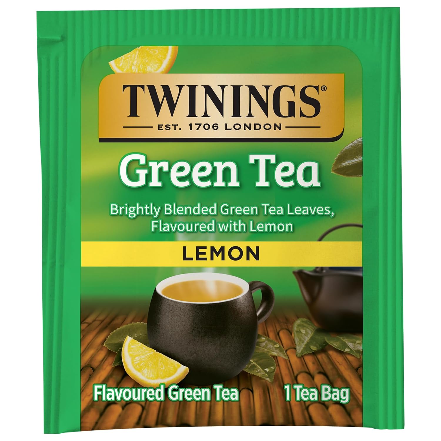 Twinings English Breakfast Black Tea Individually Wrapped Bags, 100 Count (Pack of 1), Smooth, Flavourful, and Robust, Caffeinated, Enjoy Hot or Iced | Packaging May Vary