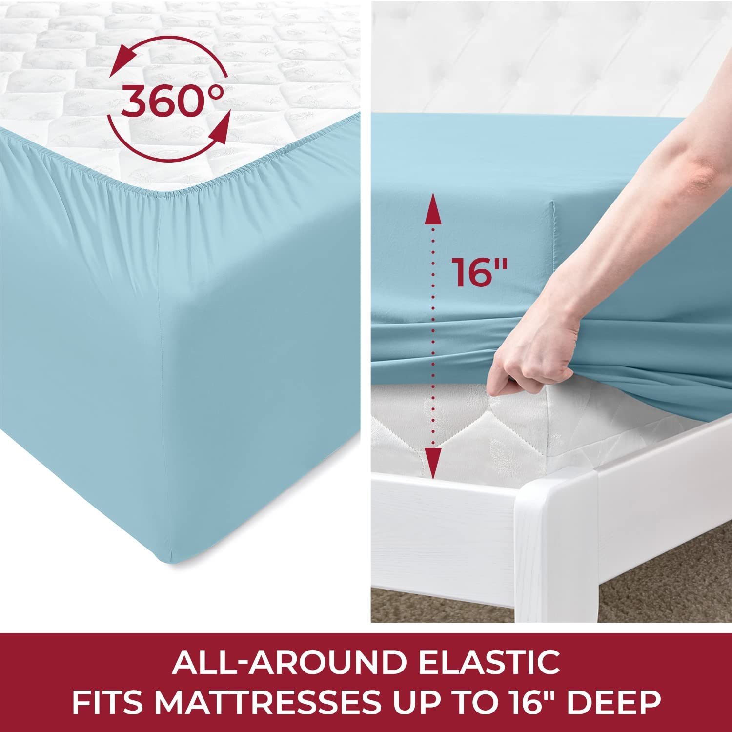 Queen Sheet Sett- 4 Piece