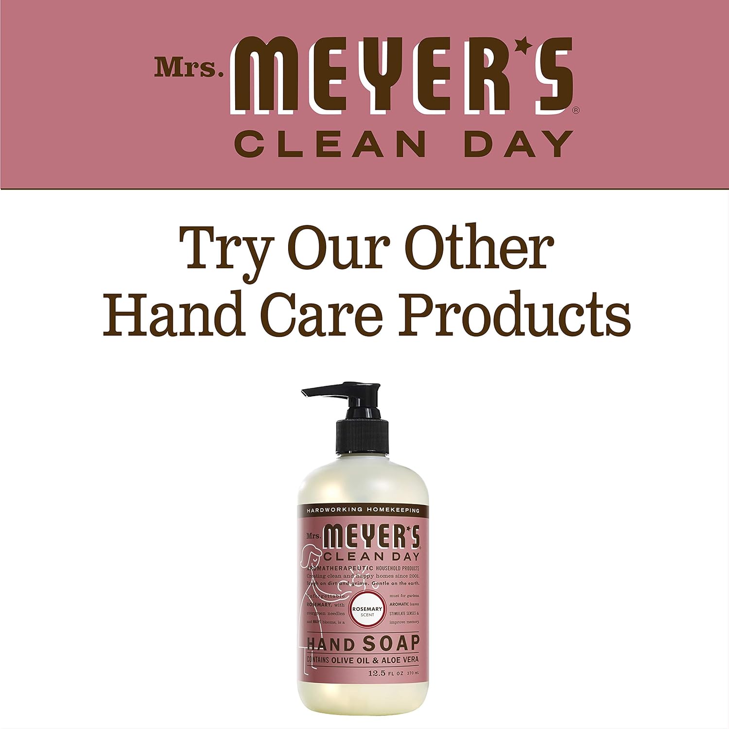 MRS. MEYER'S CLEAN DAY Hand Soap, Made with Essential Oils, Biodegradable Formula, Honeysuckle, 12.5 fl. oz - Pack of 3