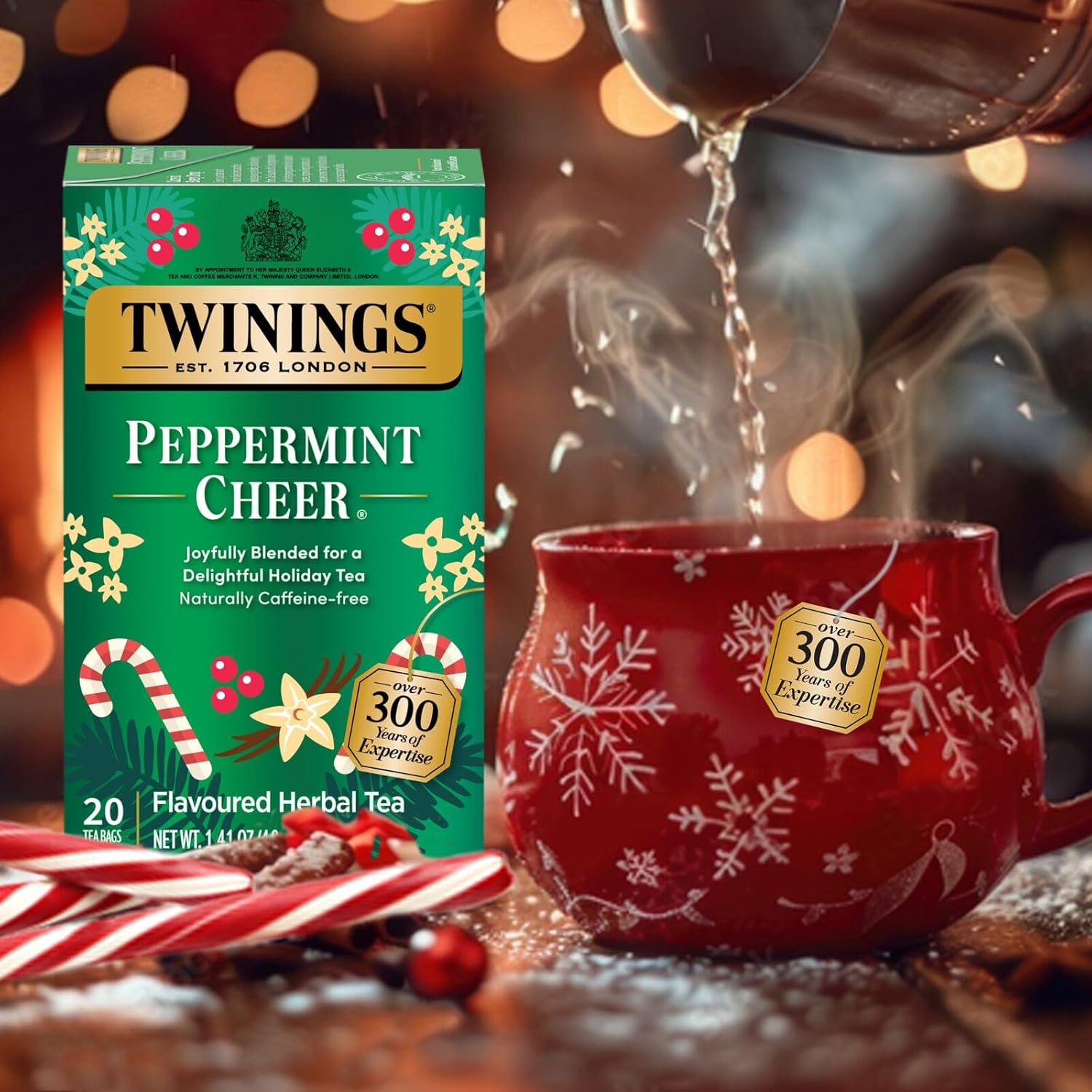 Twinings English Breakfast Black Tea Individually Wrapped Bags, 100 Count (Pack of 1), Smooth, Flavourful, and Robust, Caffeinated, Enjoy Hot or Iced | Packaging May Vary