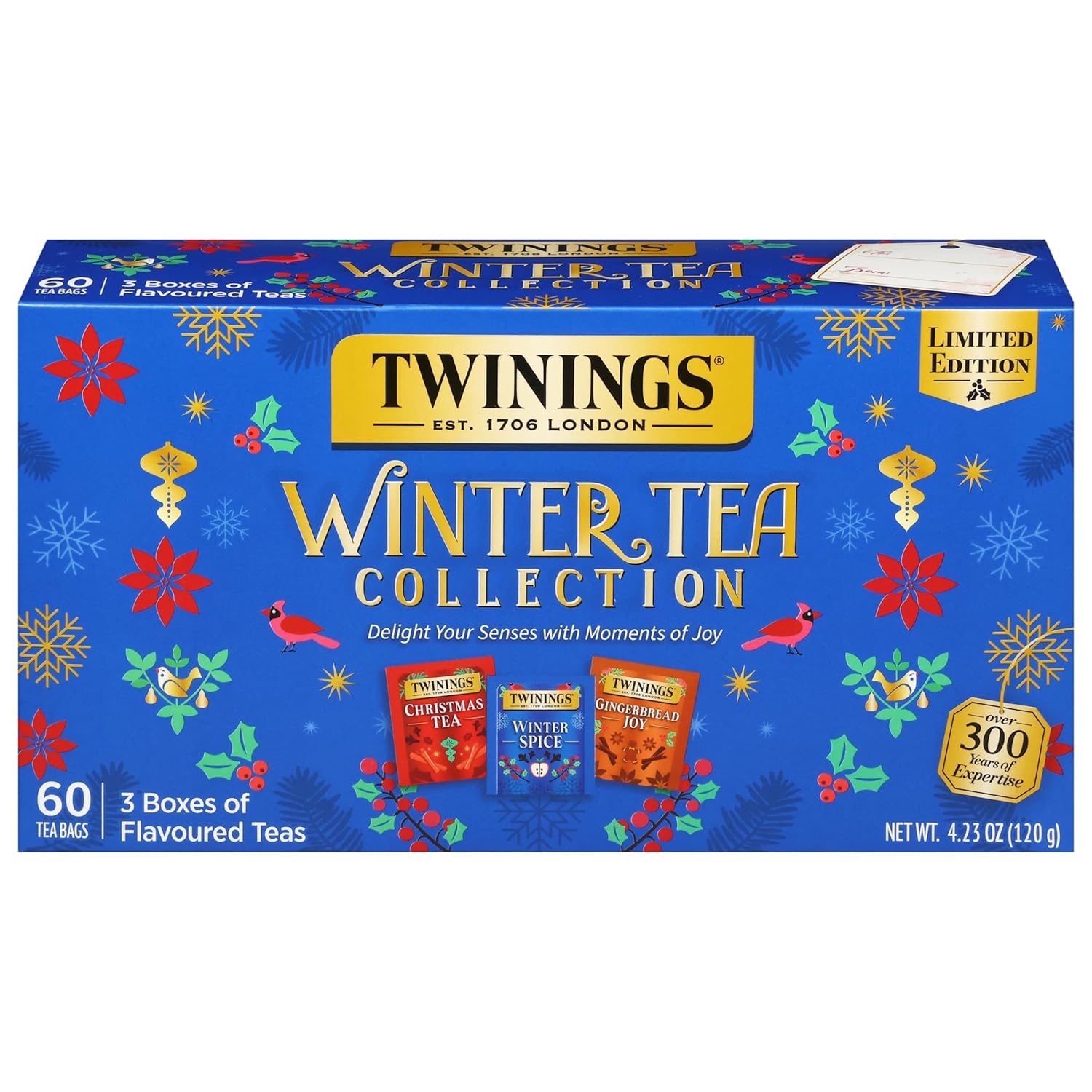 Twinings English Breakfast Black Tea Individually Wrapped Bags, 100 Count (Pack of 1), Smooth, Flavourful, and Robust, Caffeinated, Enjoy Hot or Iced | Packaging May Vary