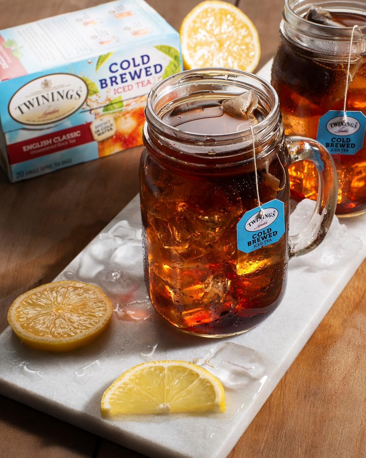 Twinings English Breakfast Black Tea Individually Wrapped Bags, 100 Count (Pack of 1), Smooth, Flavourful, and Robust, Caffeinated, Enjoy Hot or Iced | Packaging May Vary