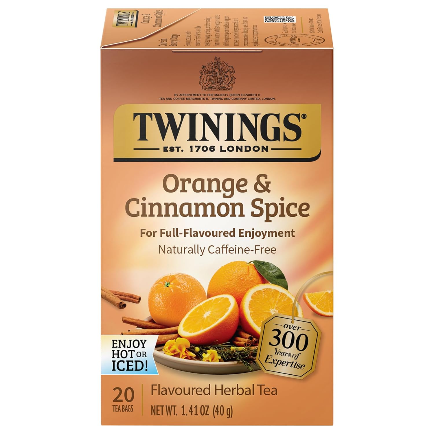 Twinings English Breakfast Black Tea Individually Wrapped Bags, 100 Count (Pack of 1), Smooth, Flavourful, and Robust, Caffeinated, Enjoy Hot or Iced | Packaging May Vary