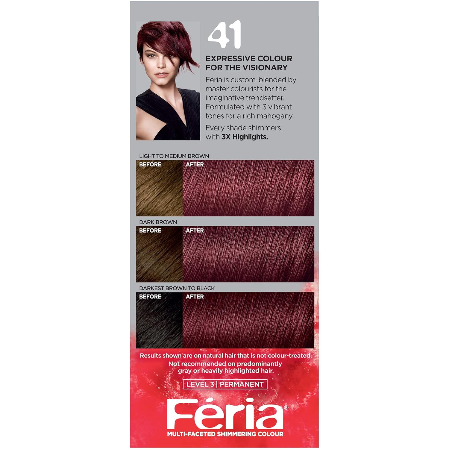 L'Oreal Paris Feria Hyper Platinum Advanced Lightening System Hair Bleach, Lifts Up To 8 Levels, Includes Anti Brass Purple Conditioner, 1 Hair Dye Kit