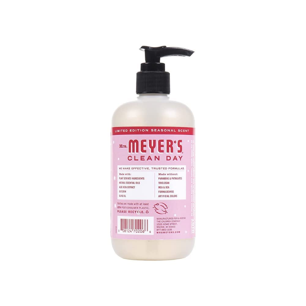 MRS. MEYER'S CLEAN DAY Hand Soap, Made with Essential Oils, Biodegradable Formula, Honeysuckle, 12.5 fl. oz - Pack of 3