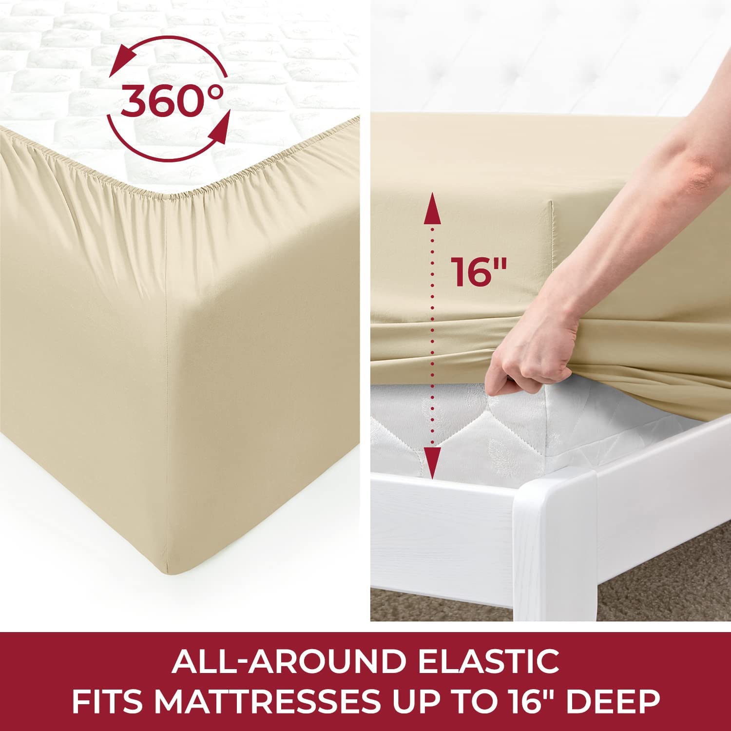 Queen Sheet Sett- 4 Piece