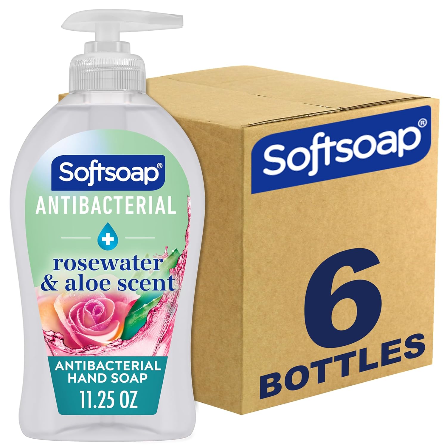 Softsoap Antibacterial Liquid Hand Soap, Fresh Citrus Scent Hand Soap, 11.25 Ounce, 6 Pack