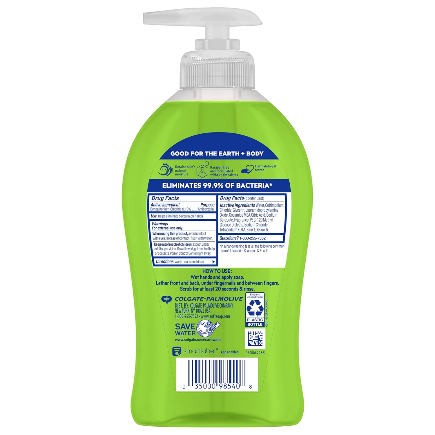 Softsoap Antibacterial Liquid Hand Soap, Fresh Citrus Scent Hand Soap, 11.25 Ounce, 6 Pack