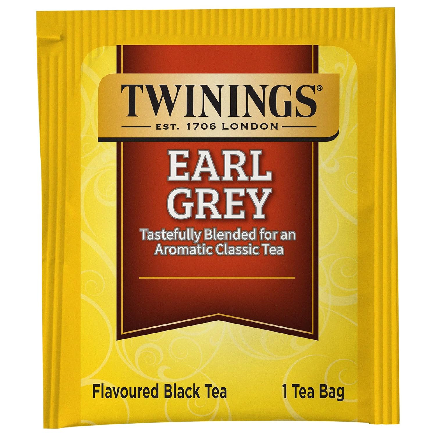 Twinings English Breakfast Black Tea Individually Wrapped Bags, 100 Count (Pack of 1), Smooth, Flavourful, and Robust, Caffeinated, Enjoy Hot or Iced | Packaging May Vary