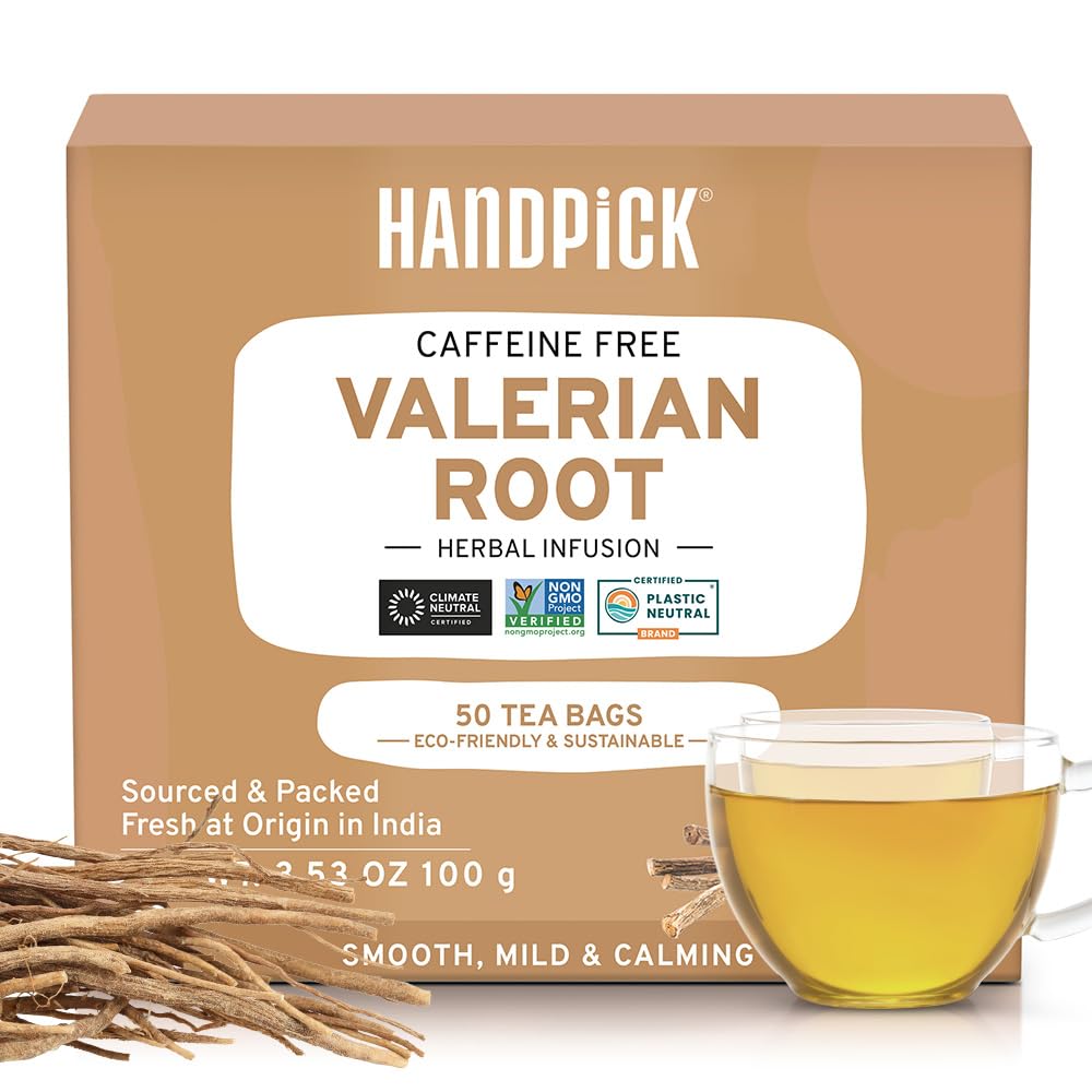 HANDPICK, Peppermint Tea, Eco-Conscious Tea Bags - 100 Count | Caffeine Free, Non-GMO | Minty, Fresh & Cool flavor | Direct From Source