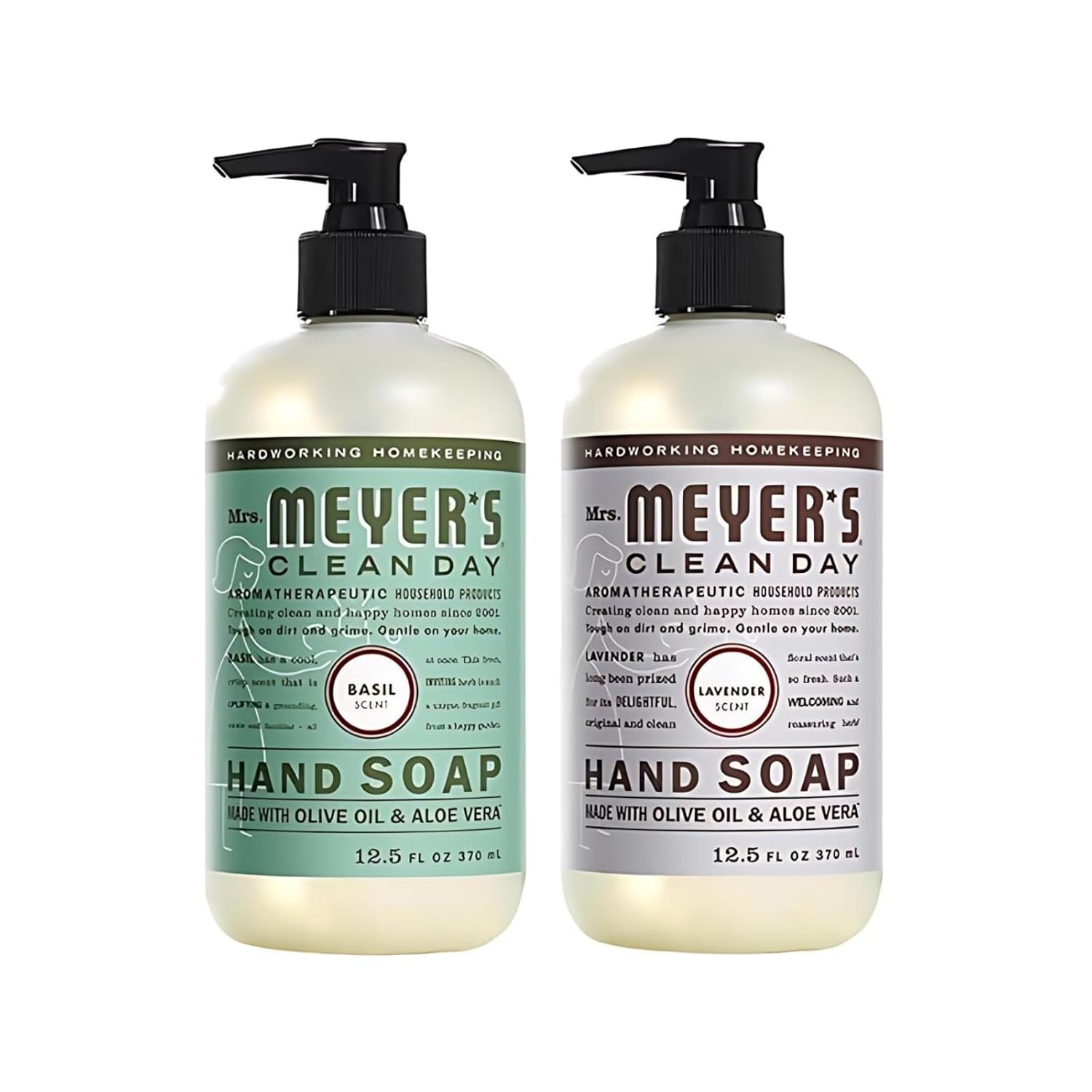 MRS. MEYER'S CLEAN DAY Hand Soap, Made with Essential Oils, Biodegradable Formula, Honeysuckle, 12.5 fl. oz - Pack of 3
