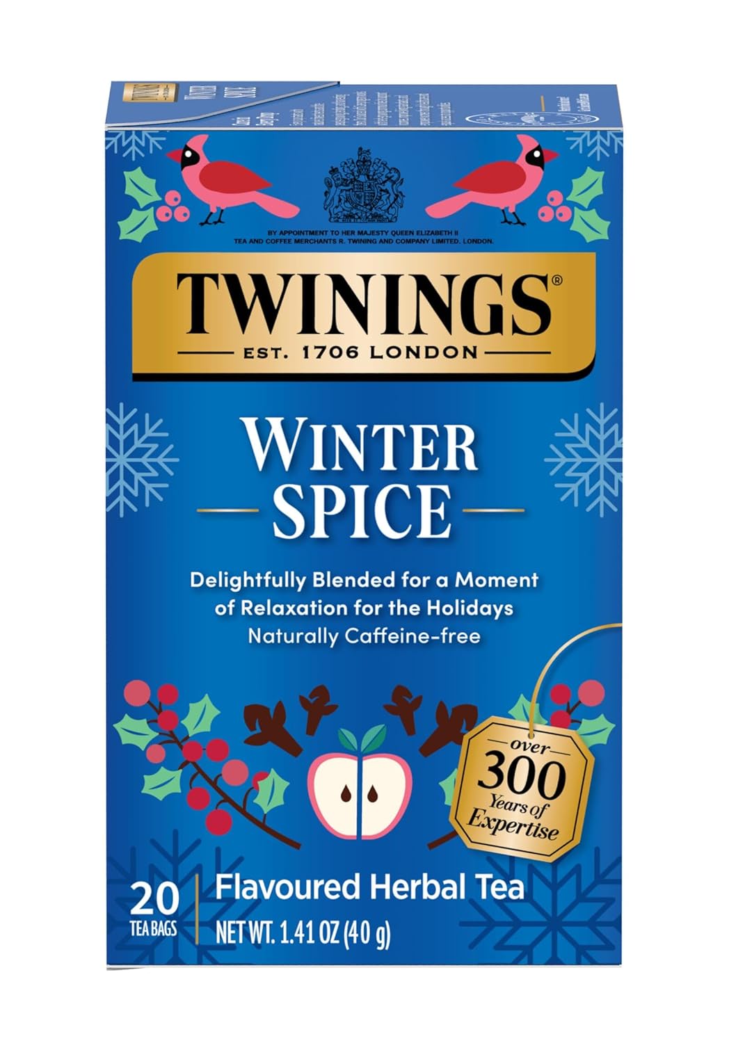 Twinings English Breakfast Black Tea Individually Wrapped Bags, 100 Count (Pack of 1), Smooth, Flavourful, and Robust, Caffeinated, Enjoy Hot or Iced | Packaging May Vary