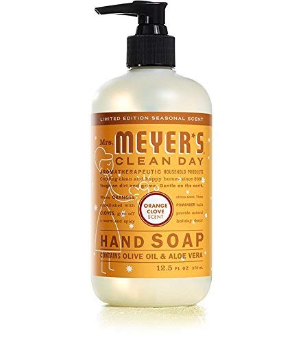 MRS. MEYER'S CLEAN DAY Hand Soap, Made with Essential Oils, Biodegradable Formula, Honeysuckle, 12.5 fl. oz - Pack of 3