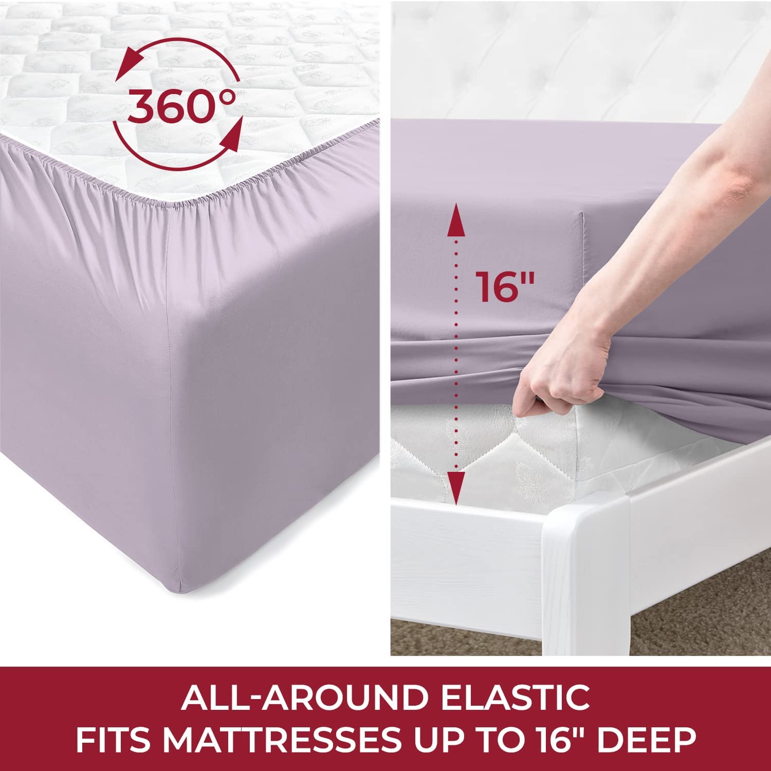 Queen Sheet Sett- 4 Piece