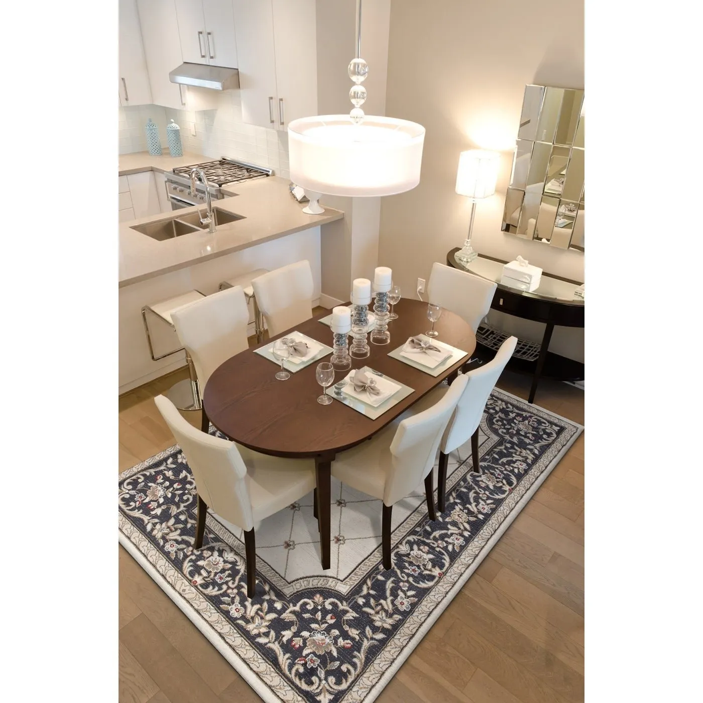 Avalon 5614 Ivory/Grey Courtyard Rug