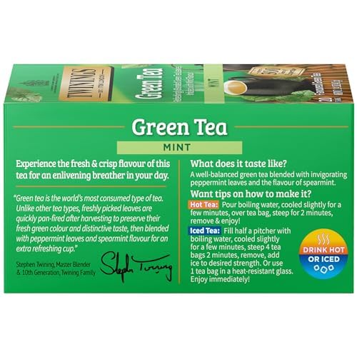 Twinings English Breakfast Black Tea Individually Wrapped Bags, 100 Count (Pack of 1), Smooth, Flavourful, and Robust, Caffeinated, Enjoy Hot or Iced | Packaging May Vary