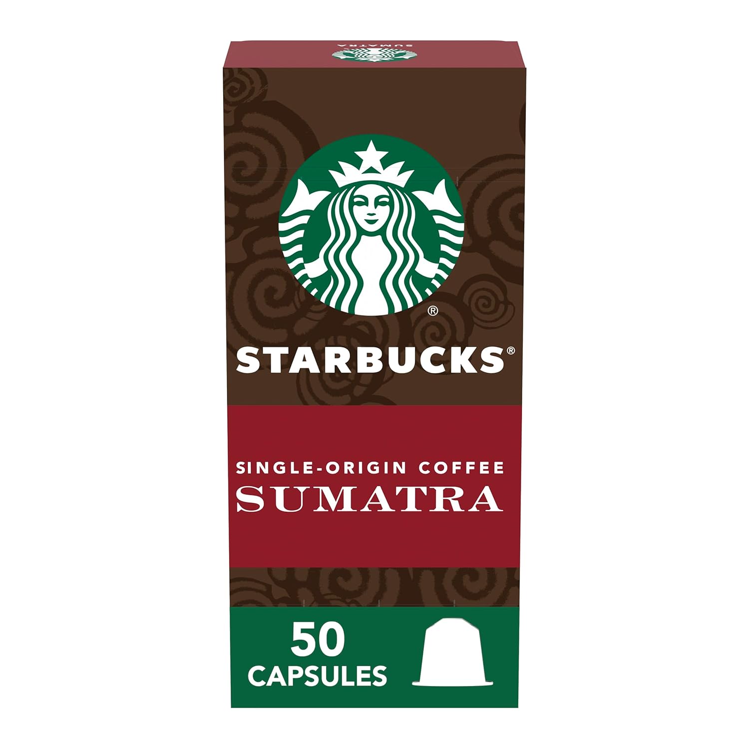 Starbucks by Nespresso Original Line Dark Roast Espresso, 50-count Espresso Pods