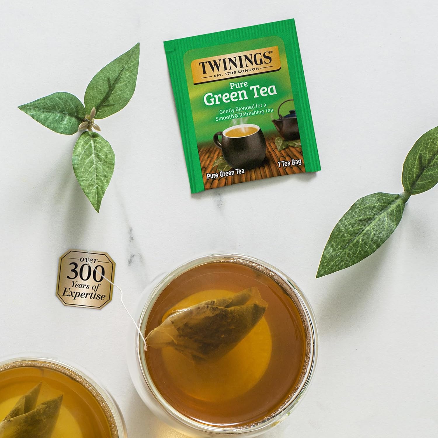 Twinings English Breakfast Black Tea Individually Wrapped Bags, 100 Count (Pack of 1), Smooth, Flavourful, and Robust, Caffeinated, Enjoy Hot or Iced | Packaging May Vary